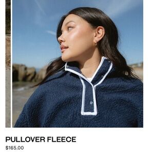 PARKE PULLOVER FLEECE XXL IN NAVY